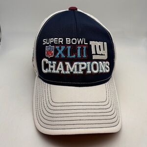 Reebok NFL Super Bowl XLII Champions New York Giants Football Hat